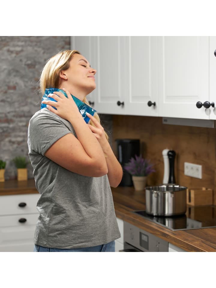 relaxdays 4-tlg. Kühlpad Set in Blau günstig kaufen onesize
