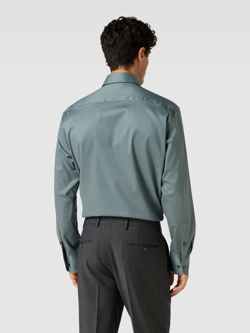 Modern Fit Premium Shirt mit Kentkragen in grün
