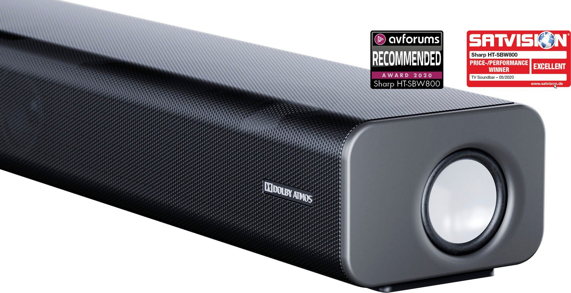 Sharp HT-SBW800 5.1.2 Soundbar (Bluetooth, 760 W, mit Dolby Atmos und Drahtlos-Subwoofer)