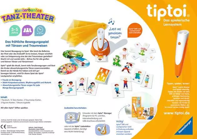 tiptoi® ACTIVE Kunterbuntes Tanz-Theater - Lernspiel ab 3 Jahren
