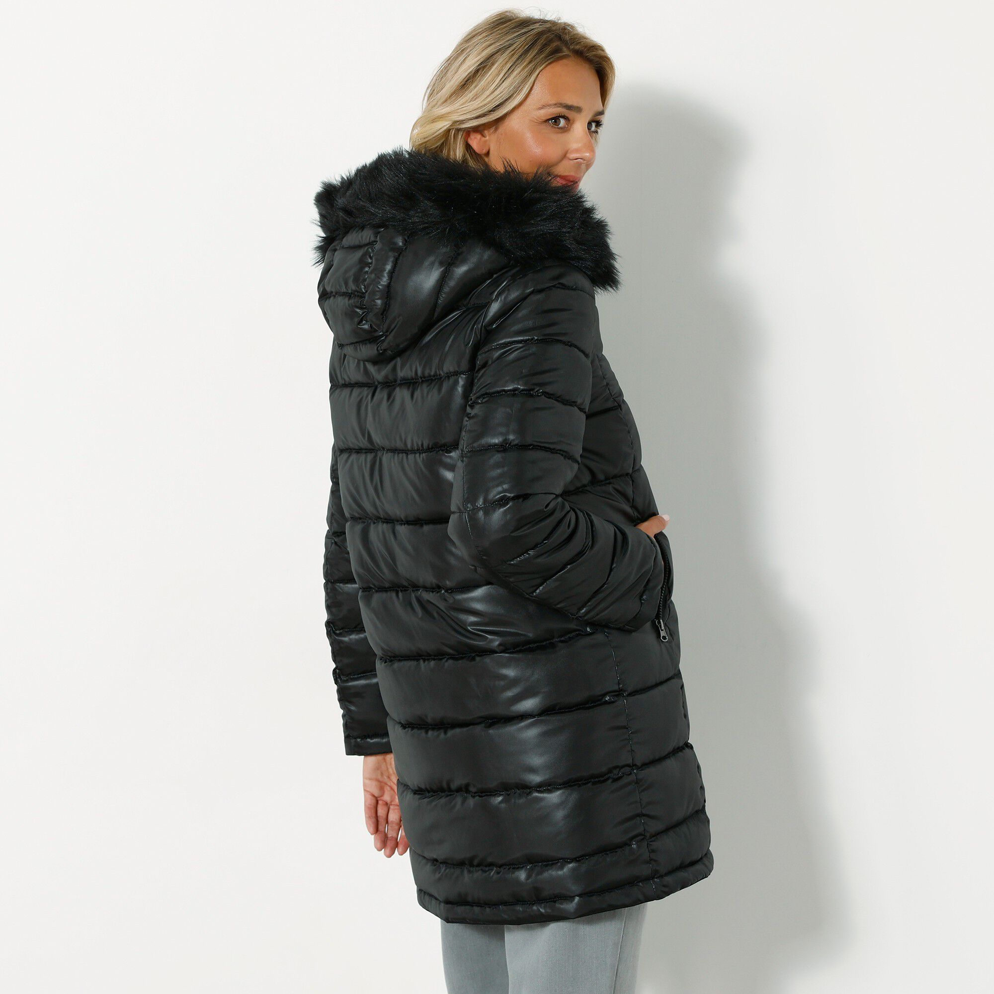 Parka réversible doudoune matelassée déperlante