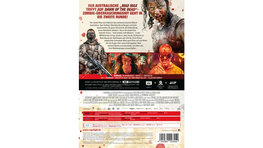 Wyrmwood: Apocalypse - 3-Disc Limited Collector's Edition im Mediabook (4K Ultra HD) (+ Blu-ray) (+ Bonus-Blu-ray)