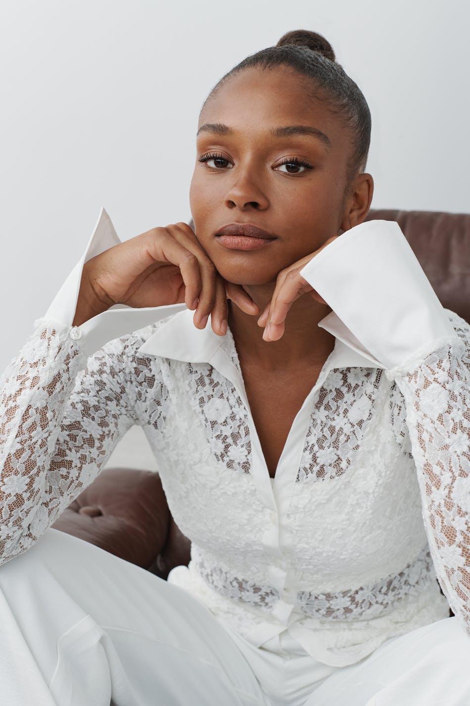 Bubble lace shirt