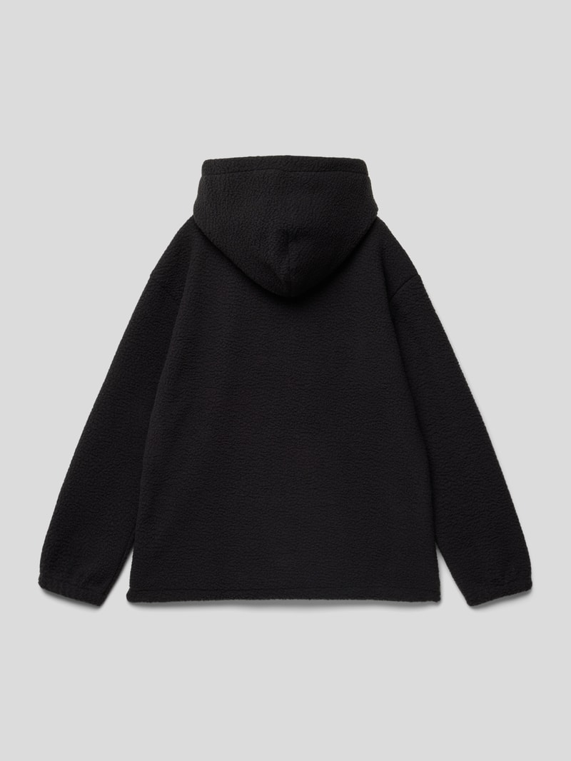 Hoodie mit Label-Stitching Modell 'Rochester' in schwarz