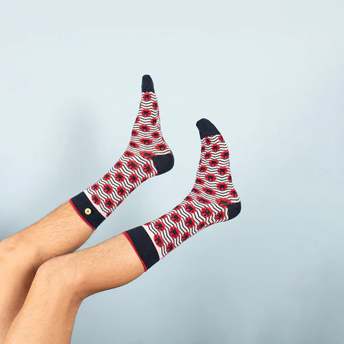 Chaussettes Cyril & Stephan gris
