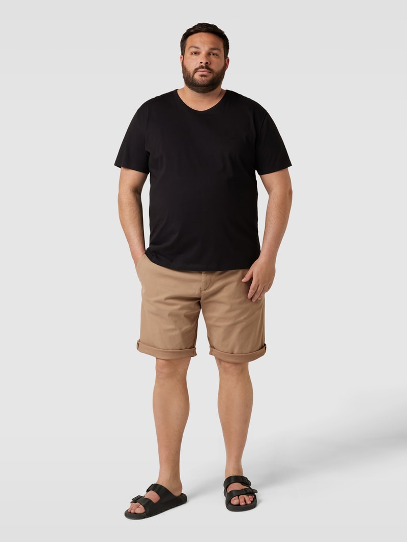 PLUS SIZE Chino-Shorts mit Eingrifftaschen in beige