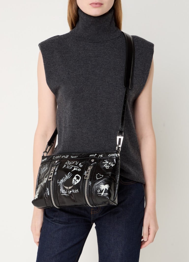 Zadig&Voltaire Sunny Moody leather crossbody bag with print