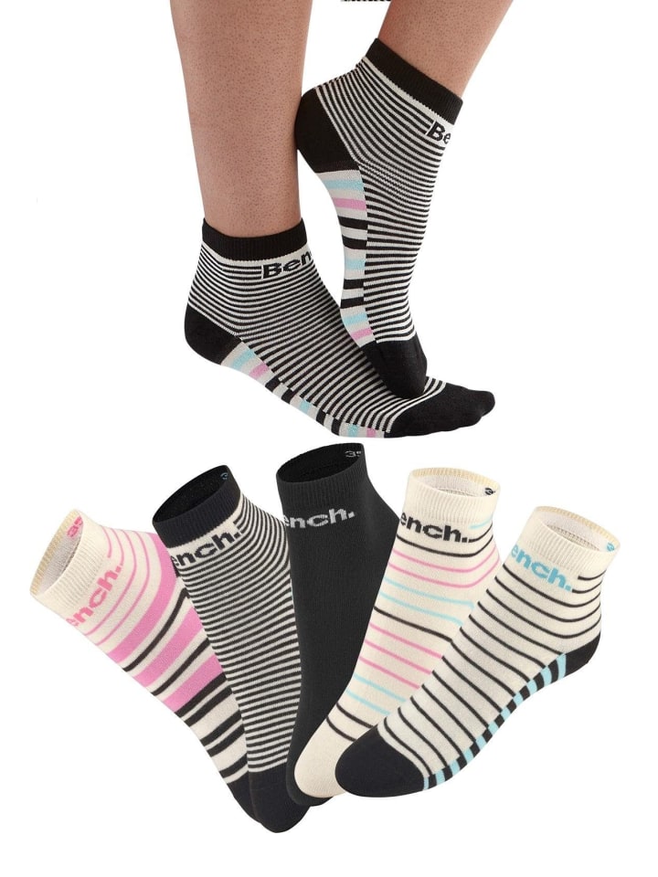 Bench Kurzsocken in bunt-gestreift günstig kaufen 35-38