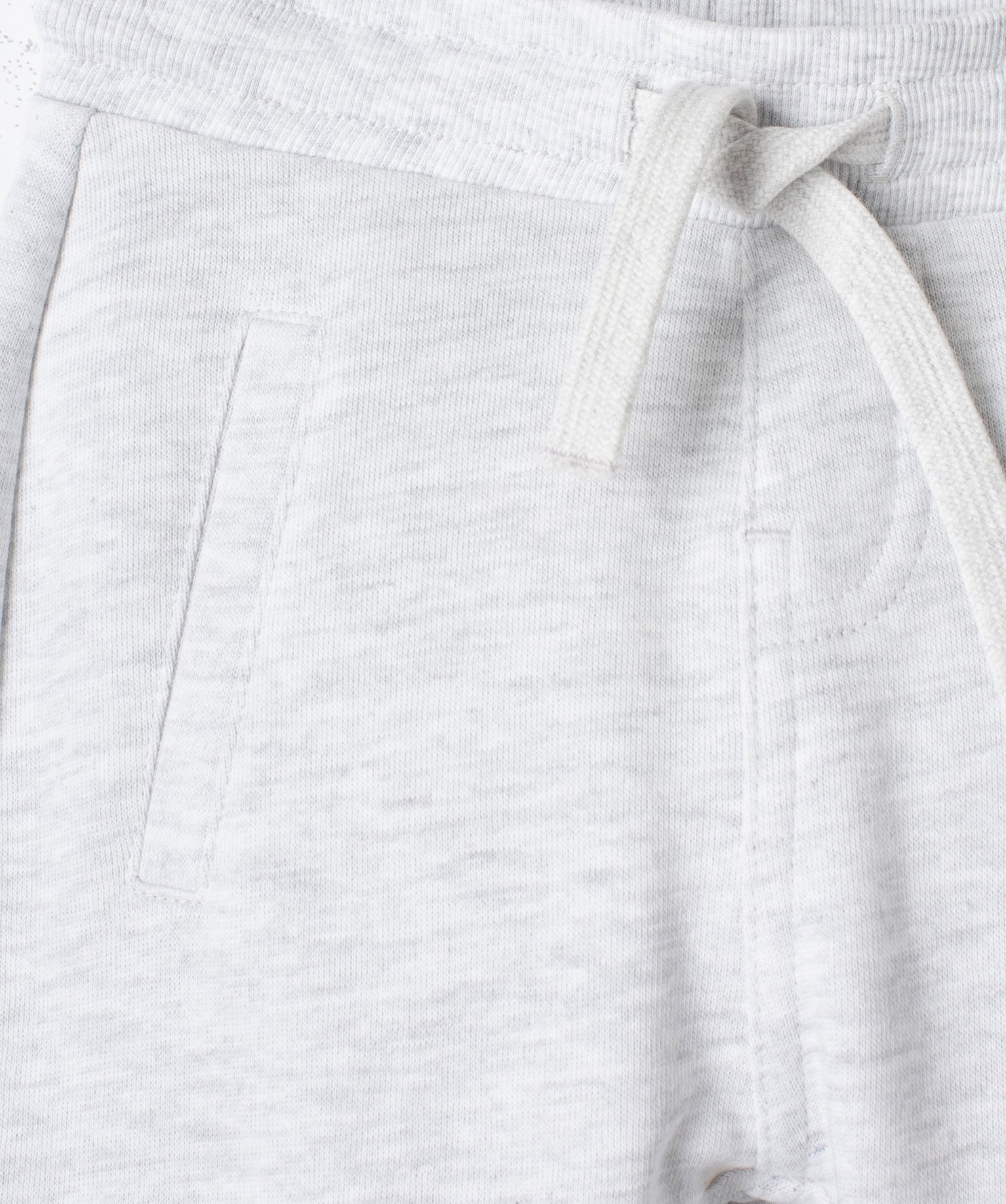 Pantalon bébé Garçon en maille avec ceinture bord-cte gris | GEMO