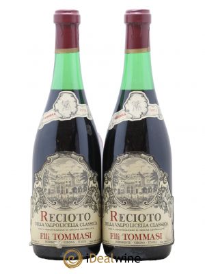 Italie Recioto Della Valpolicella Classica Riserva Tommasi F.lli 1973 - Lot de 2 Bouteilles
