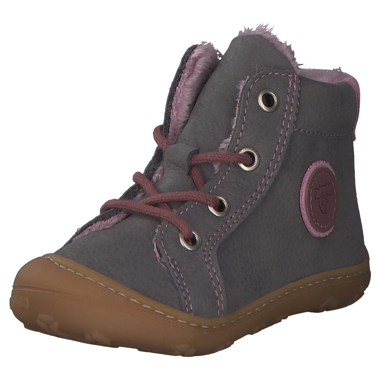 Ricosta Georgie 1202402 W, Lauflernschuhe, Kinder, Grau/Pink