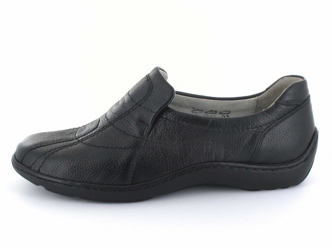 WALDLÄUFER Komfort Slipper schwarz