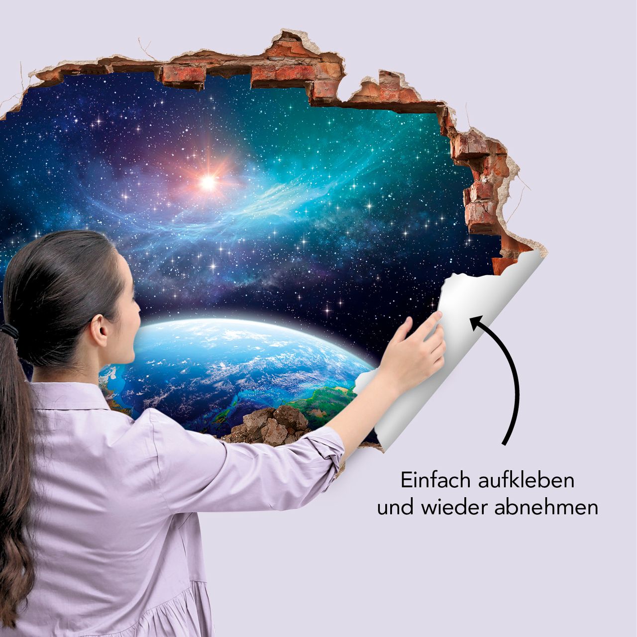 MAXXMEE 3D-Wandtattoo - Galaxy V2