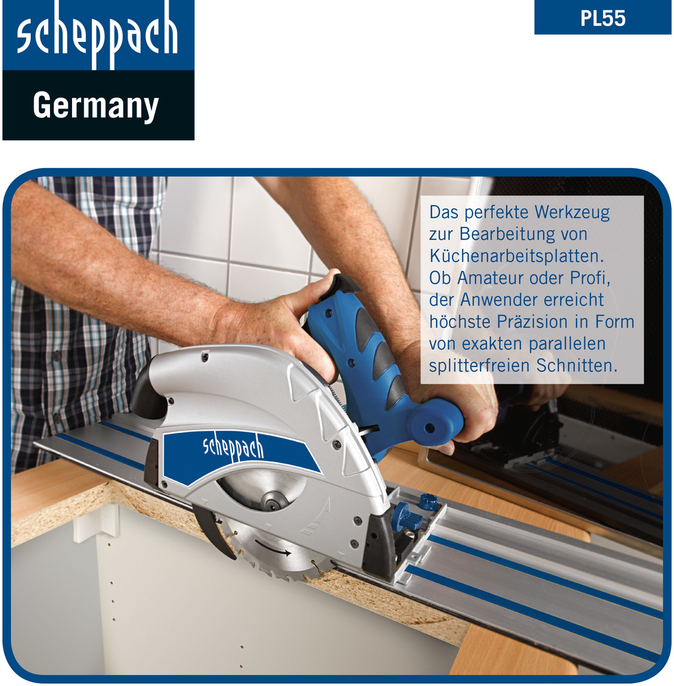Scheppach 160 mm Tauchsägen-Set PL55