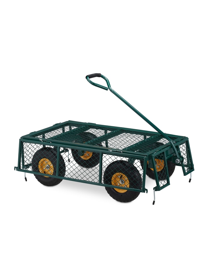 relaxdays Handwagen in Grün günstig kaufen onesize