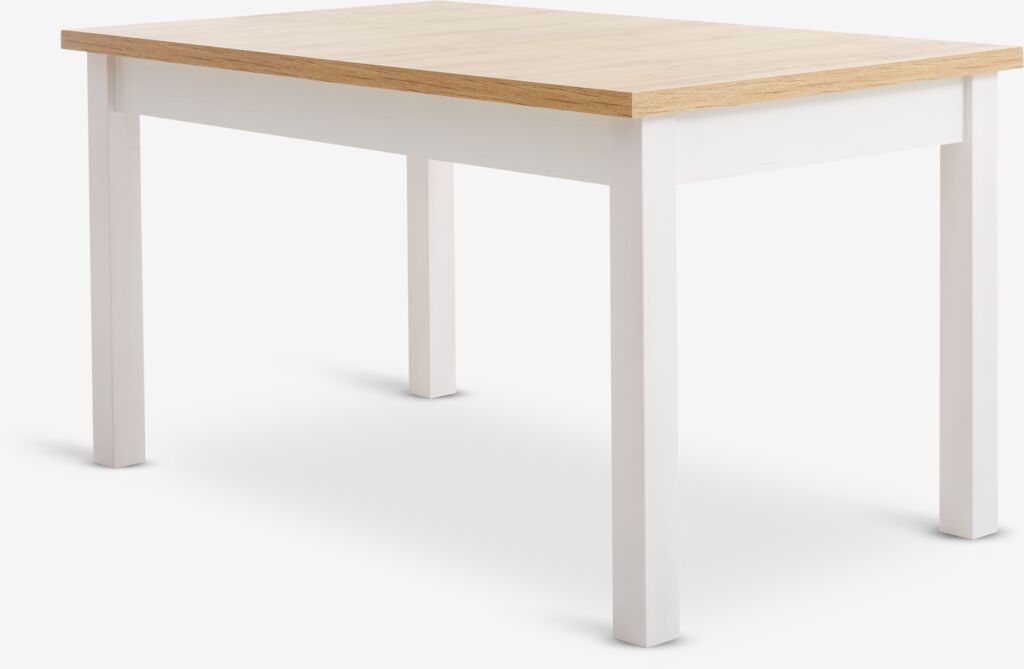 MARKSKEL MARKSKEL table à manger 90x150/193 blanc/chêne