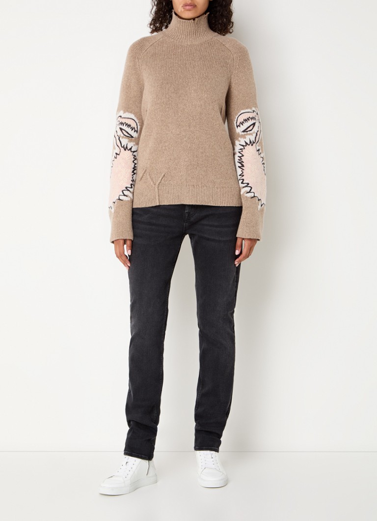 Zadig&Voltaire Sal Sweter z grubej dzianiny wełnianej z golfem