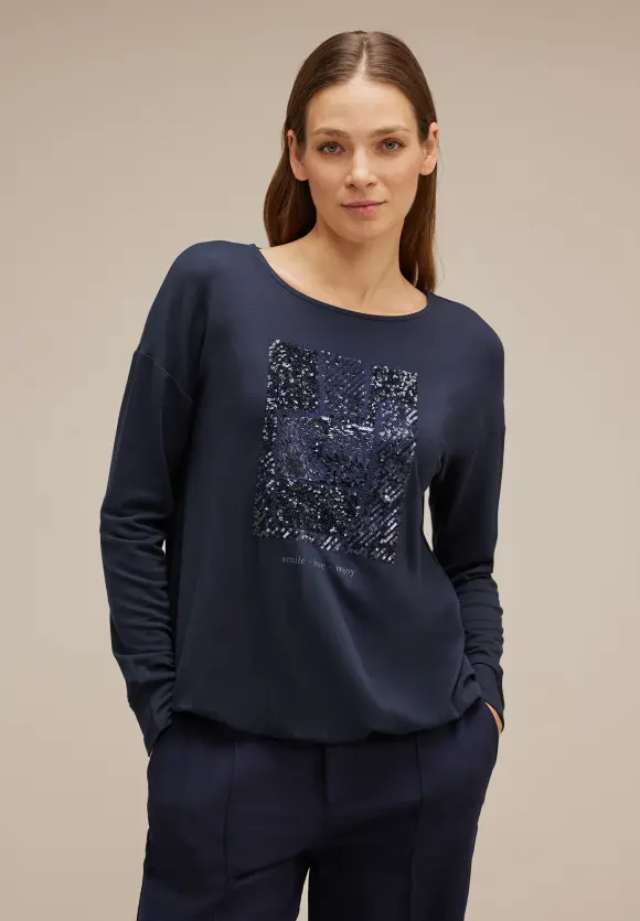 Street One Langarmshirt mit Pailletten
