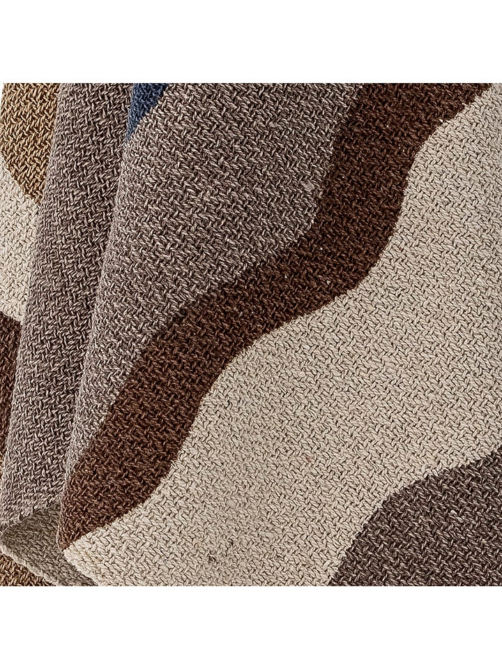 Bloomingville Tagesdecke ''Stephania'' in Beige/ Braun/ Grau - (L)160 x (B)130 cm günstig kaufen onesize