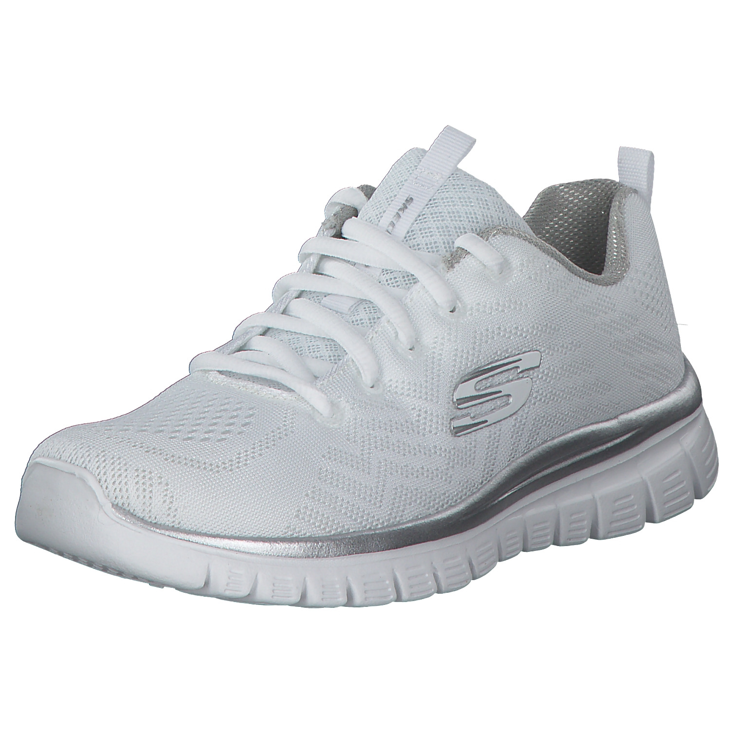 Skechers 12615, Sneakers Low, Damen, Weiß