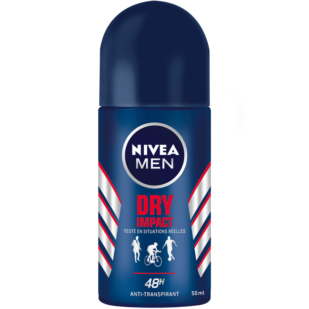 nivea DRY IMPACT - Déodorant bille Anti-transpirant 48H Déodorant bille homme