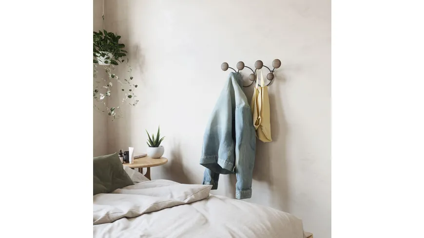 umbra Dotsy Wandgarderobe Walnussschwarz