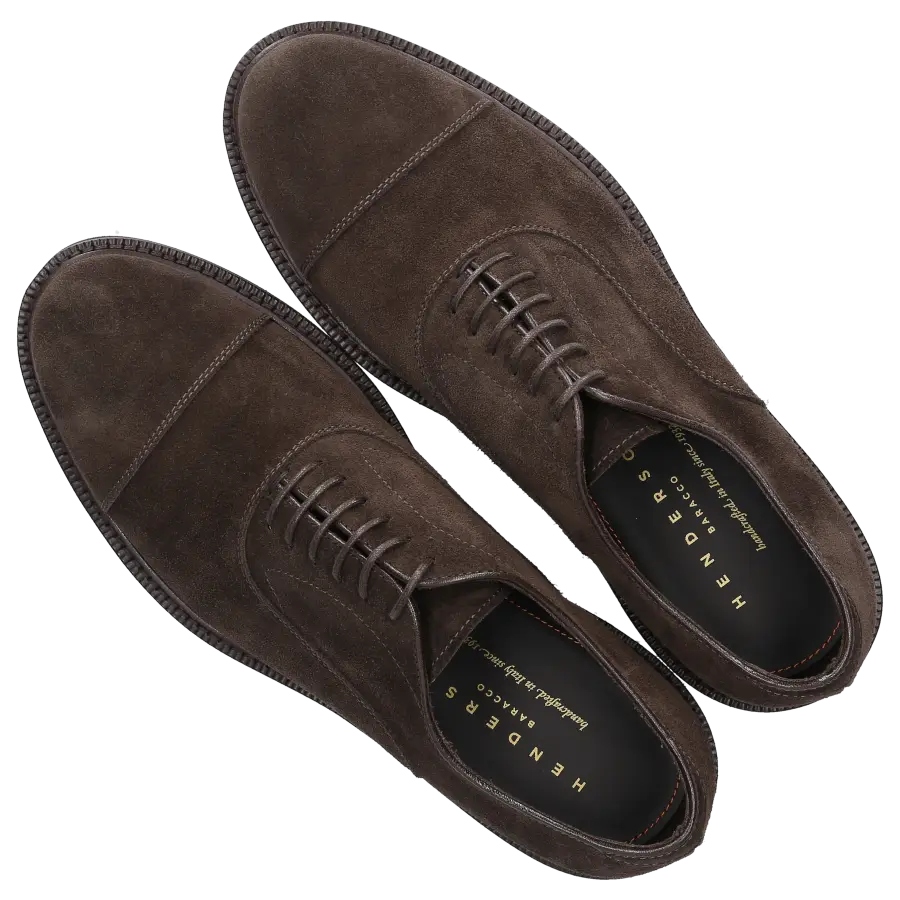 Henderson - Businessschuhe Oxford 81300 Veloursleder - braun