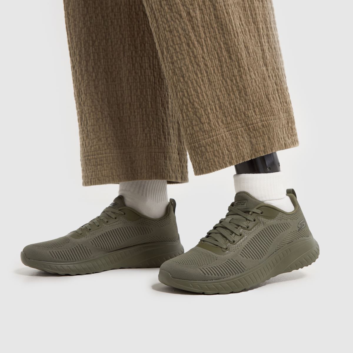 SKECHERS – Bobs Sport Squad Chaos – Khakifärgade träningsskor