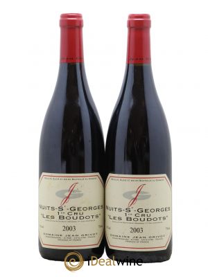 Nuits Saint-Georges 1er Cru Les Boudots Jean Grivot  2003 - Lot de 2 Bouteilles