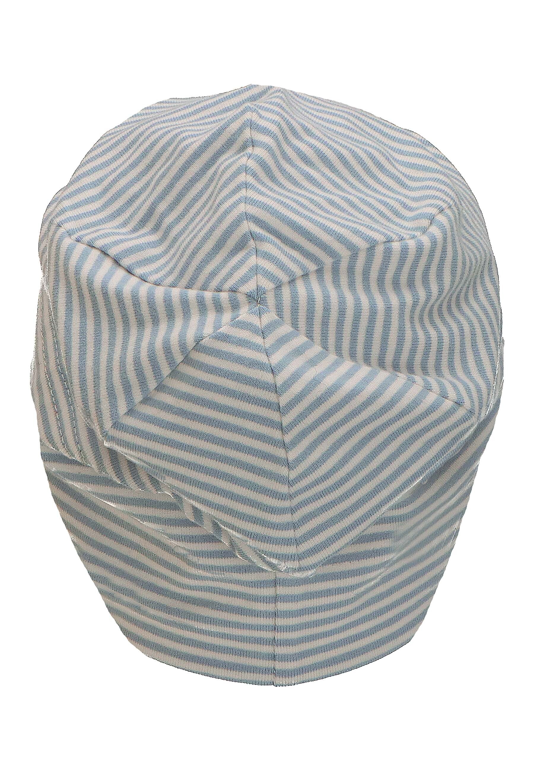GOTS Slouch-Beanie aus Jersey (Bio) mit Ringel