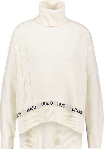 Liu Jo Damen Pullover MAGLIA CHIUSA mit Wolle