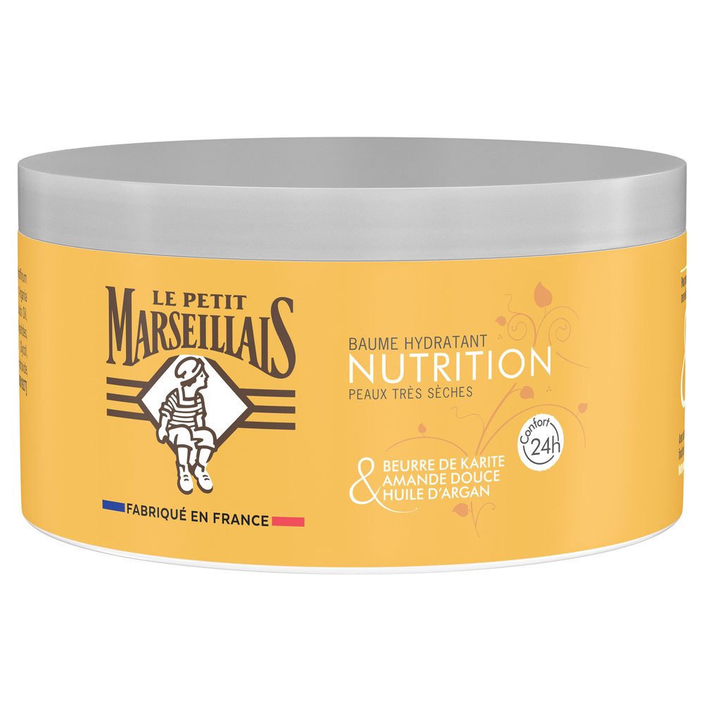 le petit marseillais Baume Hydratant Nutrition, Karité Amande Douce & Argan, 300ml Baume corps