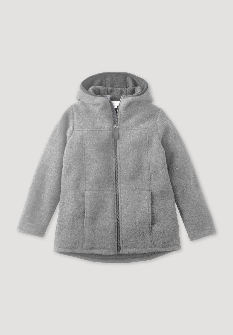 Wollfleece-Jacke aus reiner Bio-Merinowolle