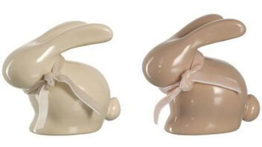 LEONARDO Keramik Hase Set sitzend 7cm