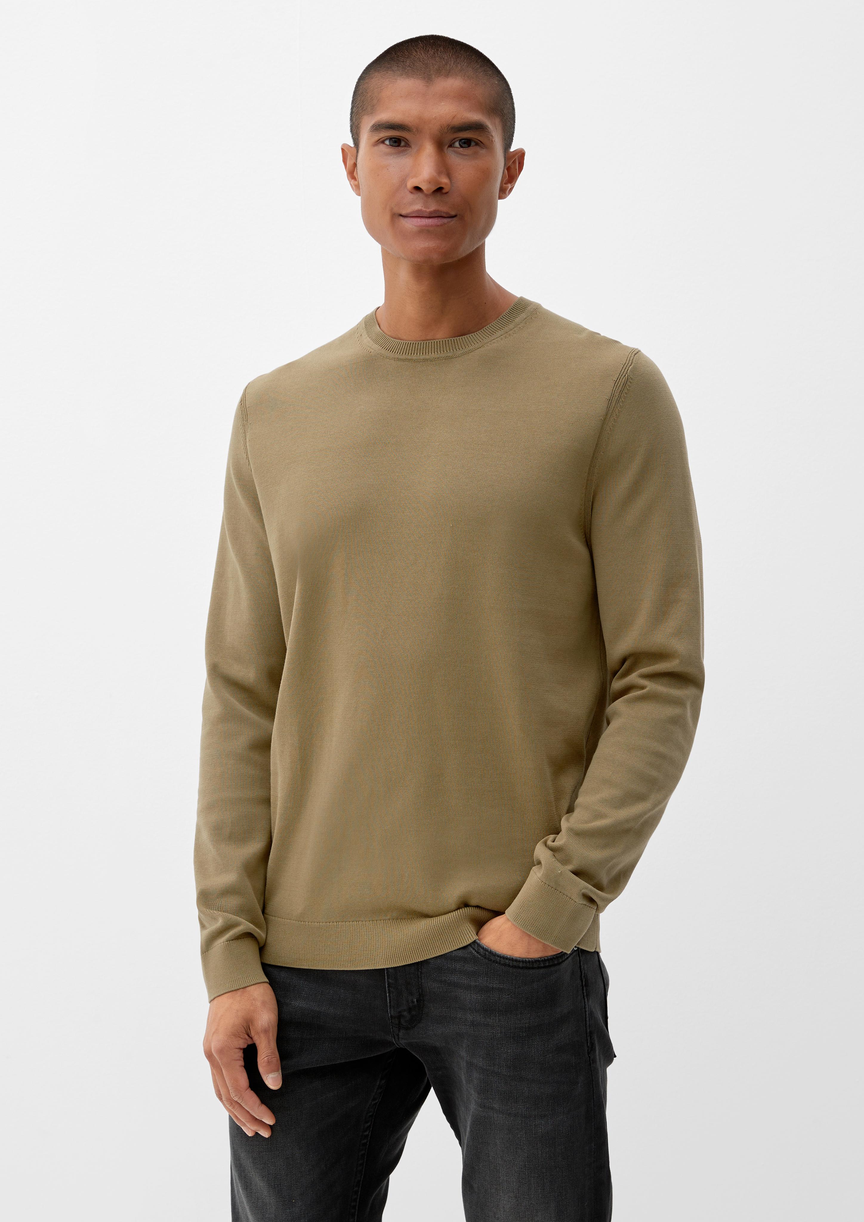 Feinstrickpullover aus Baumwolle  2118075-7711