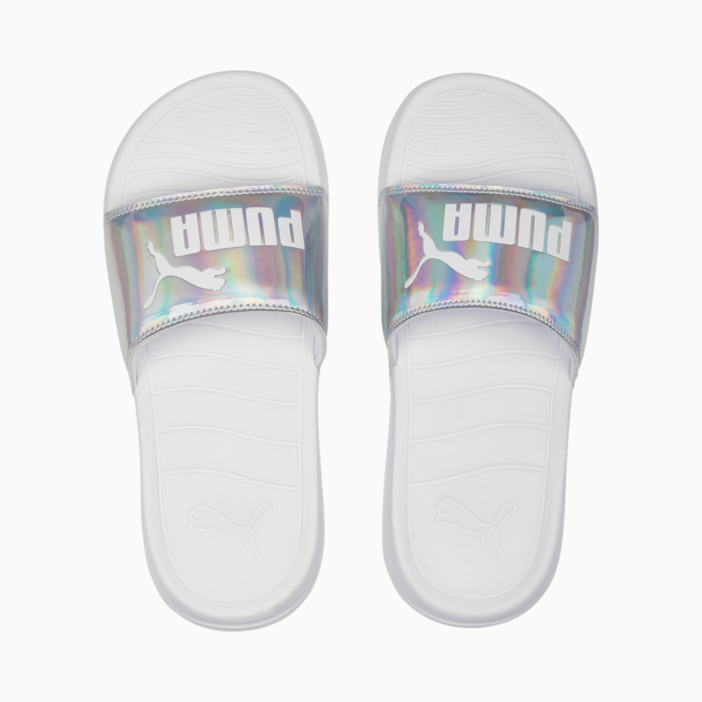PUMA Popcat 20 Iridescent Slides 391014_01 / weiss