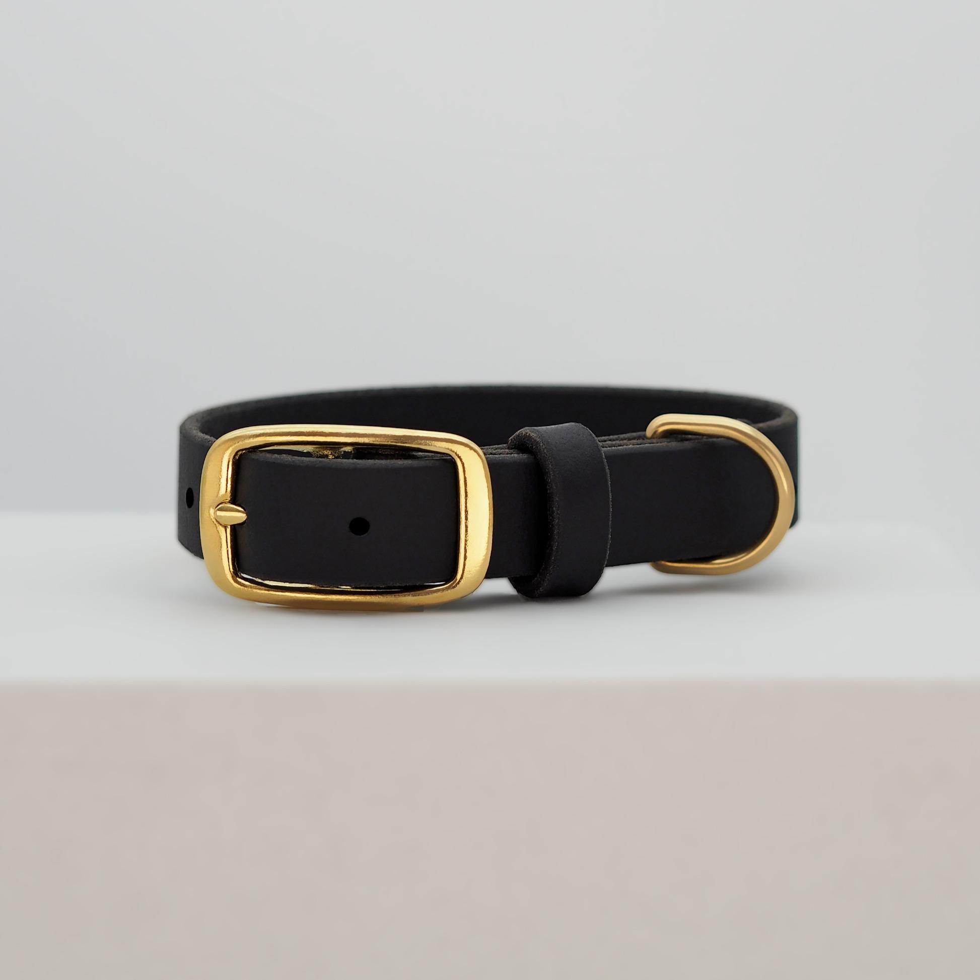 THE DOG IDEA Hundehalsbänder THE DOG IDEA Leder Halsband Schwarz L