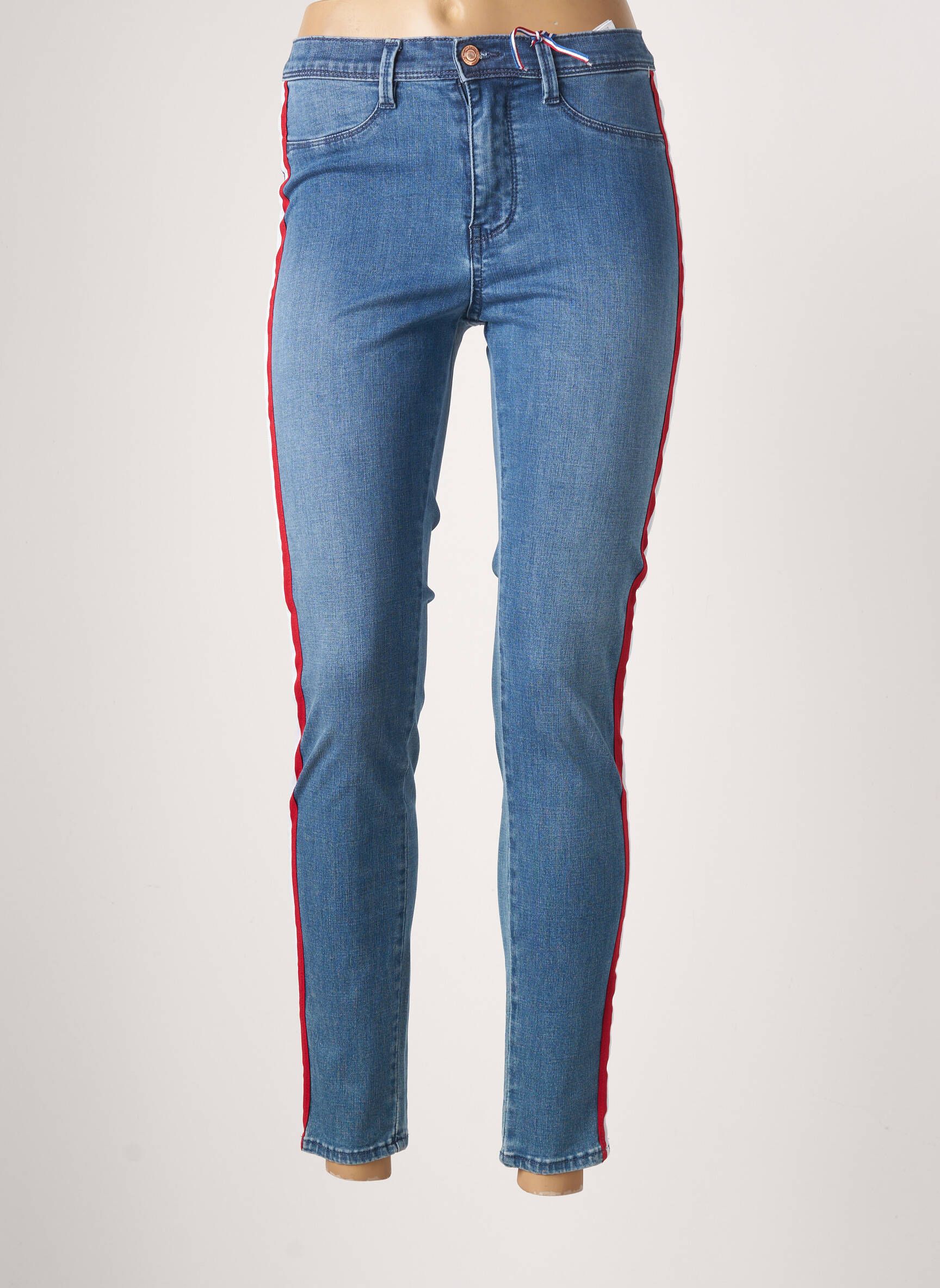 Teddy Smith Pantalons Slim Fille couleur bleu