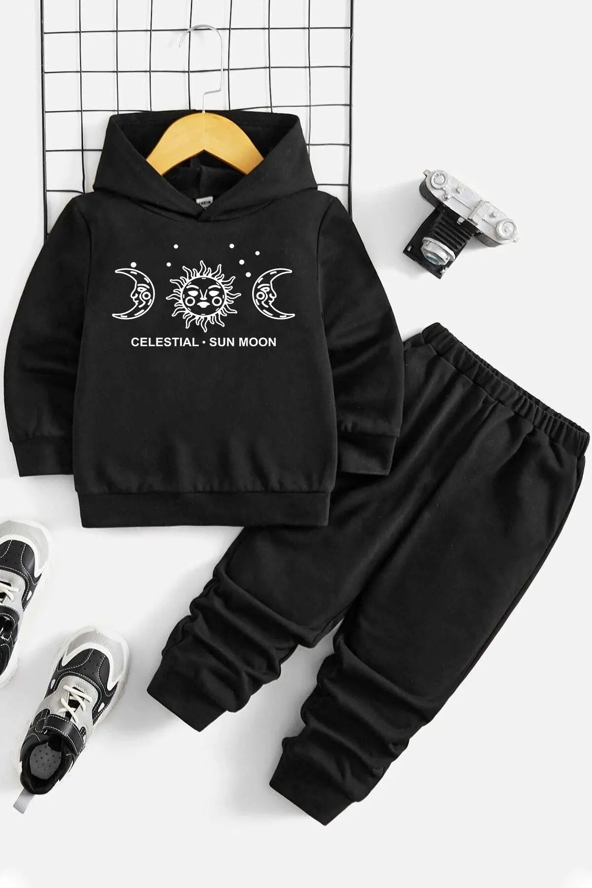 uyguntarz  Sun Moon-Trainingsanzug-Set für Kinder