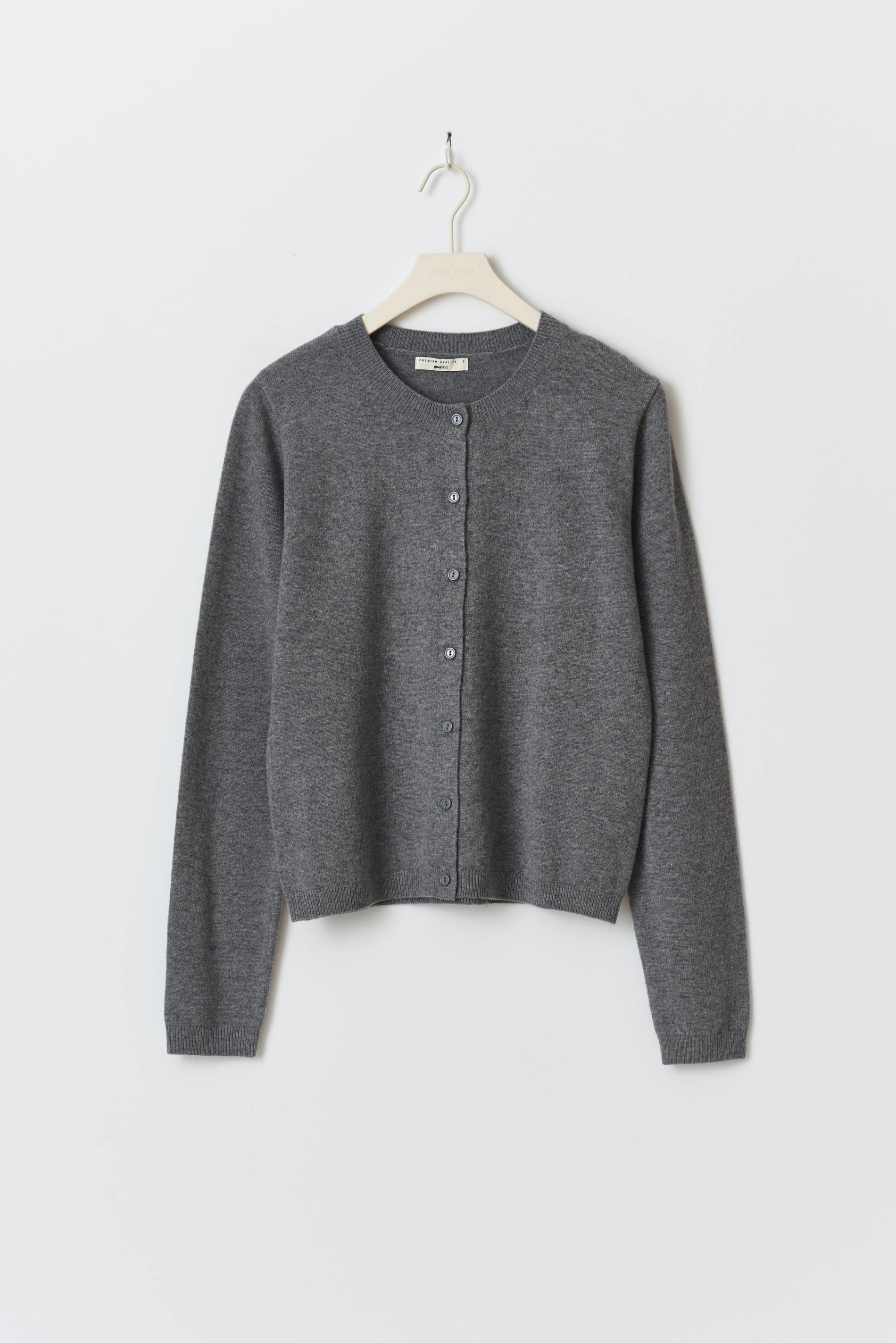 Fine knit merino wool cardigan