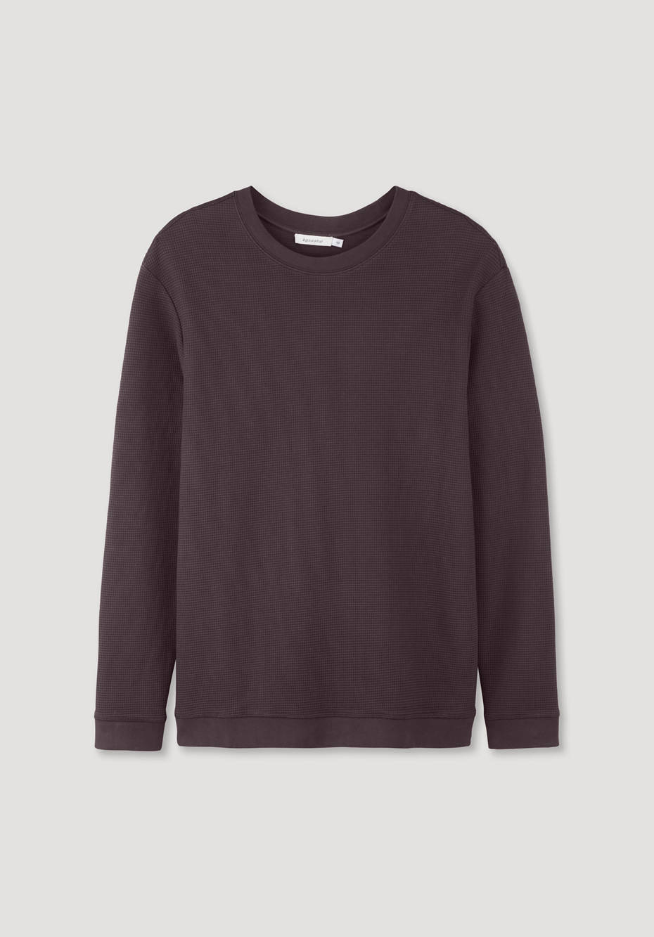 Waffelpiqué-Pullover Regular aus reiner Bio-Baumwolle