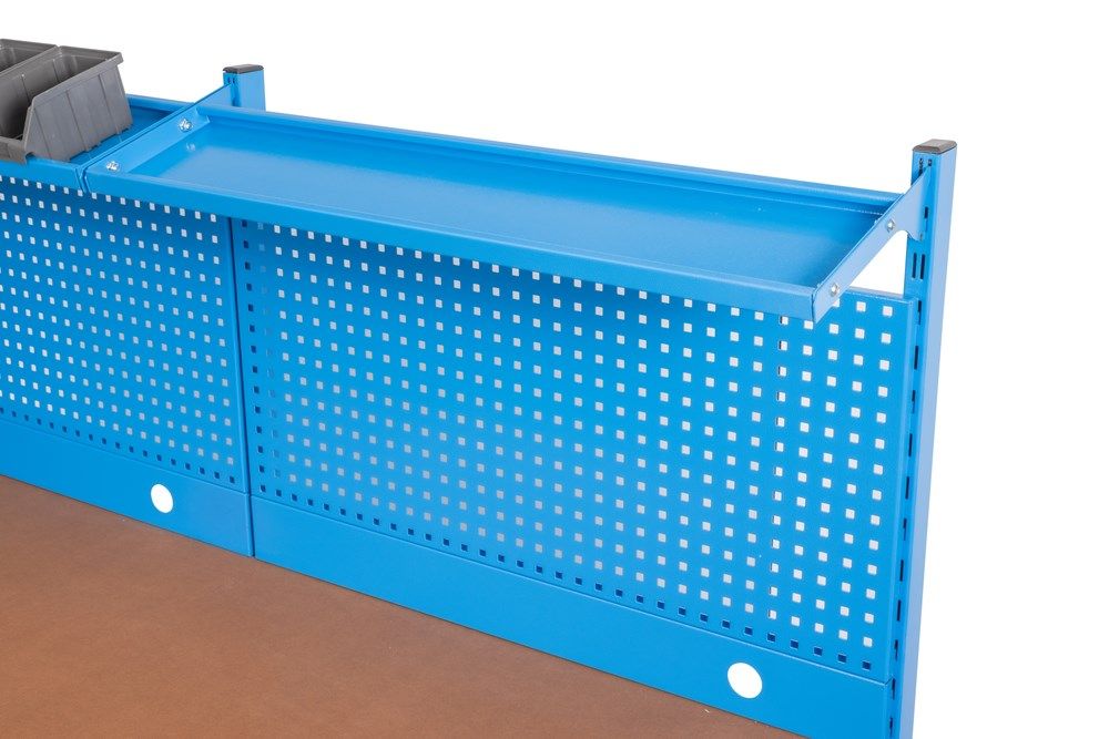 Pracovní stůl Huvema K3260 s 5 zásuvkami, pracovní deskou z MDF, stěnou na nářadí a přihrádkami