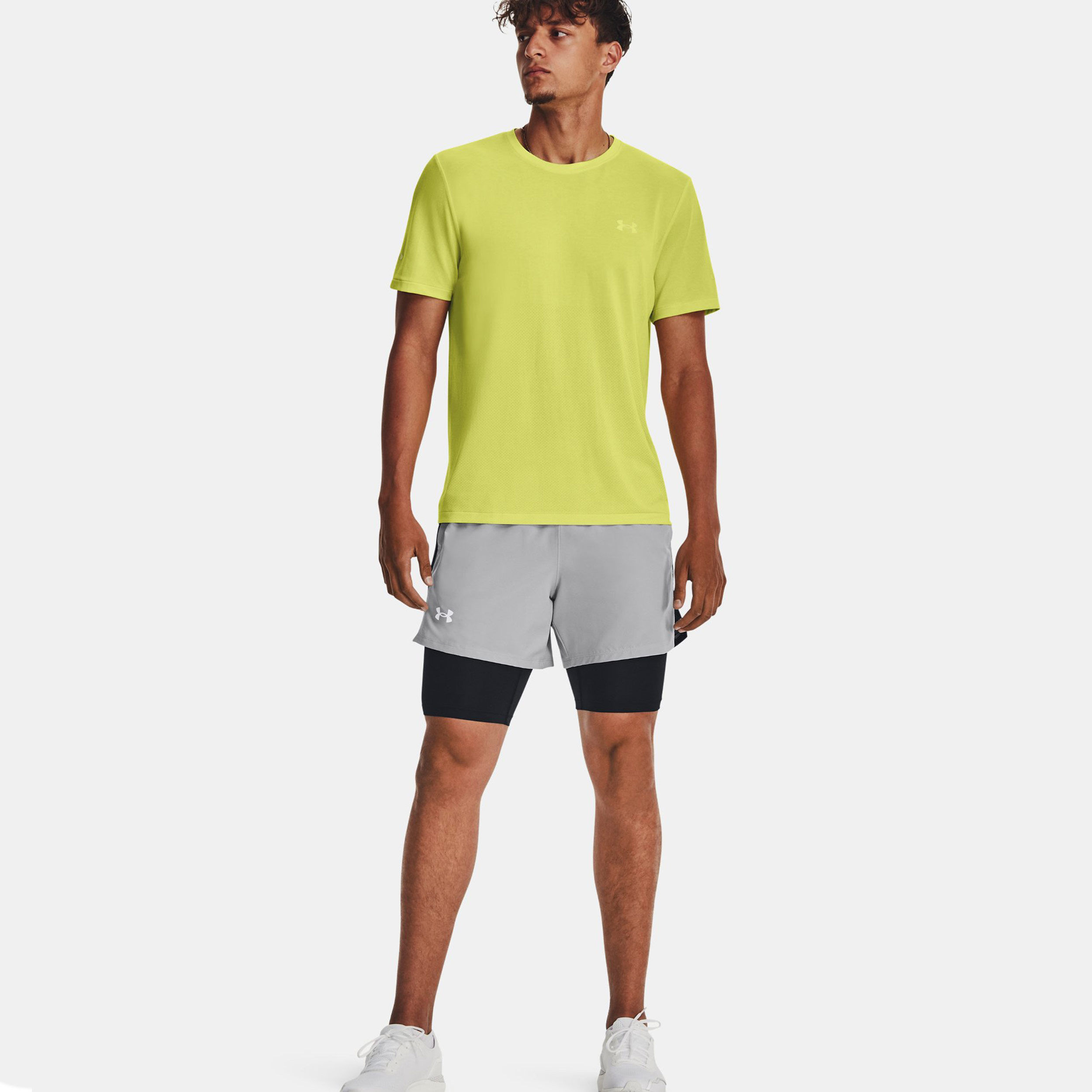 Seamless Stride Laufshirt Herren - Gelb