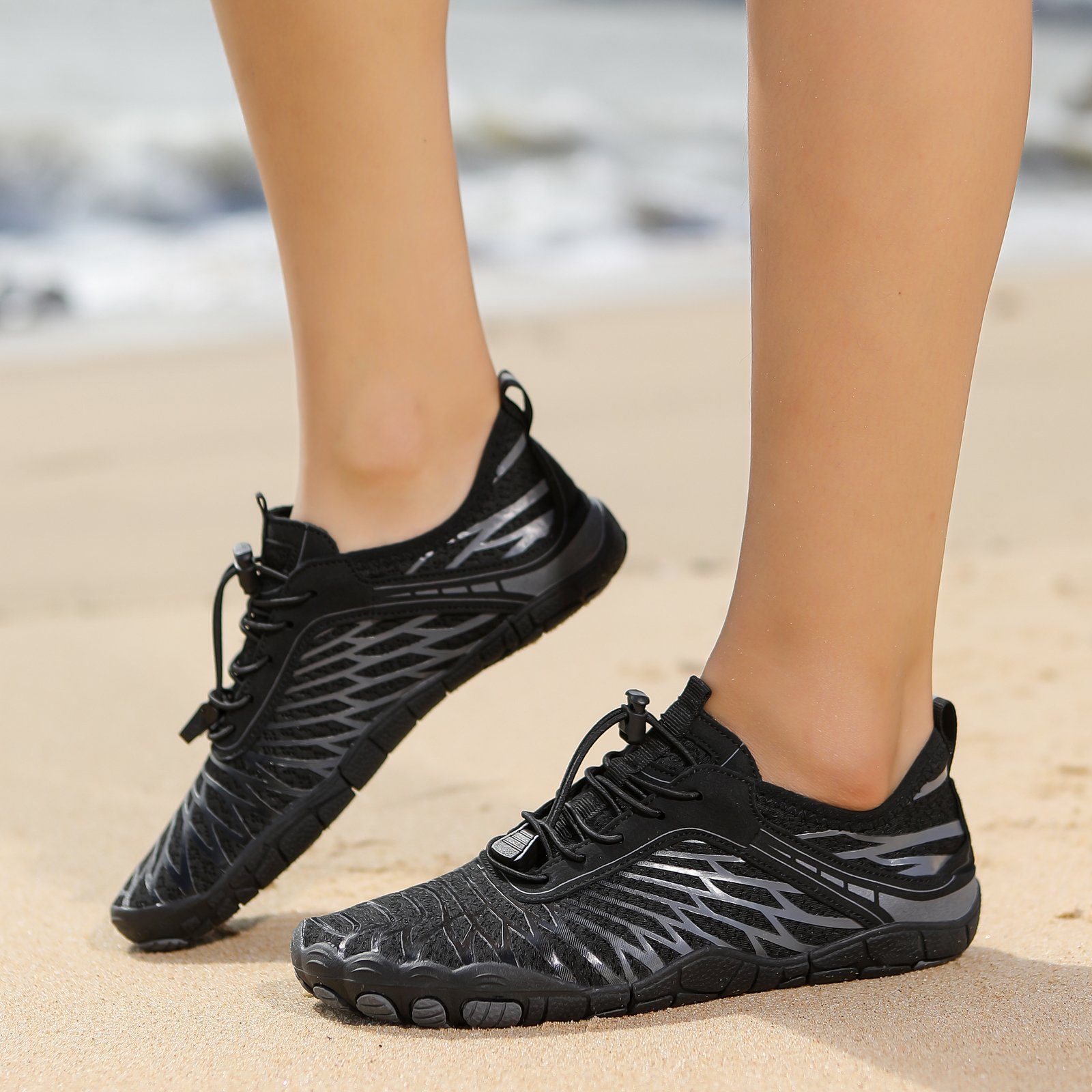 HUSKSWARE C-XT-A8305 Wasserschuh (Strandschuhe, Schwimmschuhe, Barfußschuhe, 1-tlg., Geeignet für Wassersport, Schwimmen, Surfen) Leichte und schnell trocknende, Outdoor-Watschuhe für den Strand