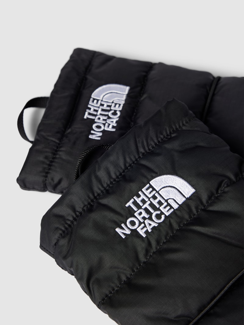 Handschuhe mit umschlagbarem Oberteil Modell 'NUPTSE CONVERTIBLE' in schwarz