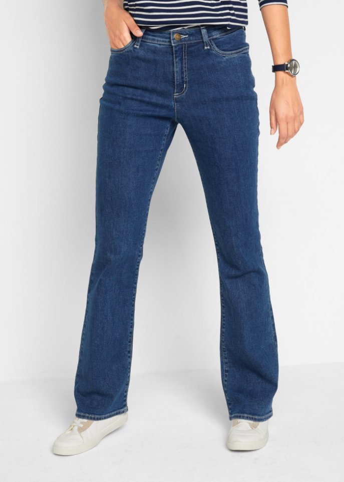 Stretch- Jeans aus Bio-Baumwolle, Bootcut