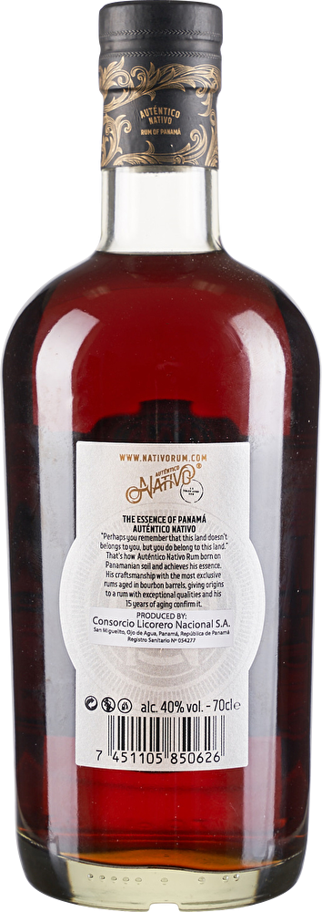 Auténtico Nativo Aged Rum Special Reserve 15 YO 0,7 Liter in Tube