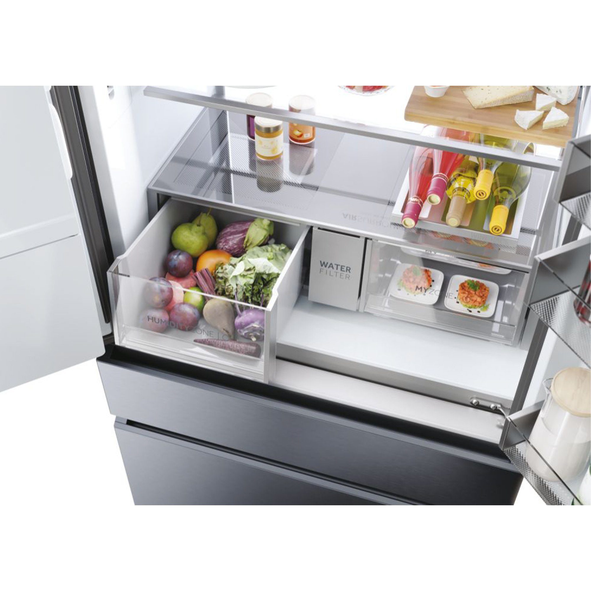 Haier French Door FD 90 SERIES 7 PRO HFW7918EIMB, 177,5 cm hoch, 90,8 cm breit, hON-App, MyZone XL, NoFrost, Wasserspender