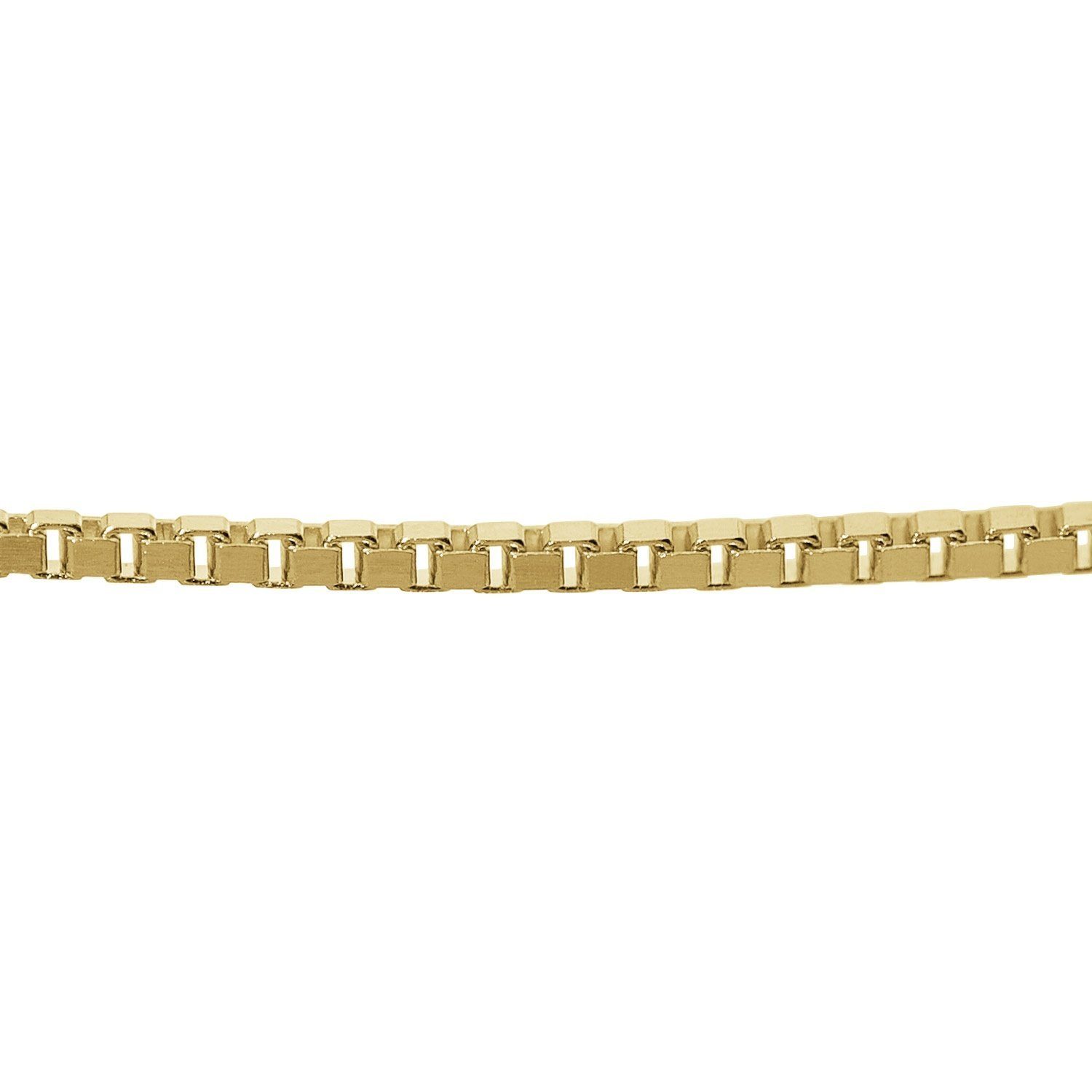 trendor Kette mit Anhänger Kreuz-Anhänger Gold 585 (14 Kt) + Plattierte Kette