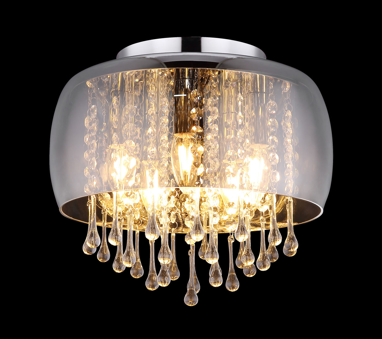 Globo Lighting - KALLA - Deckenleuchte Metall verchromt, 5x E14